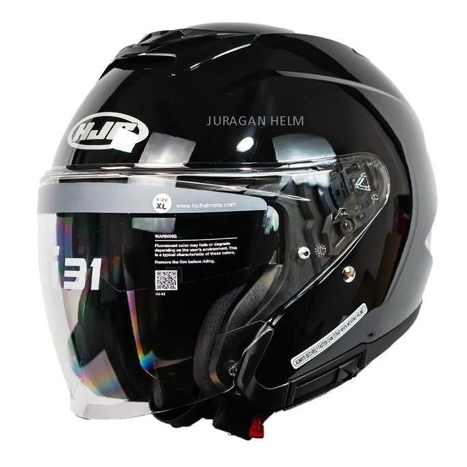 Hjc I31 Black Glossy Half Face