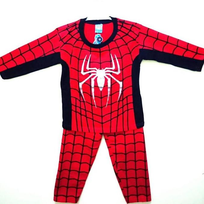 Baju Spiderman/Baju Karakter Spiderman/Kostum Spiderman/Setelan Anak