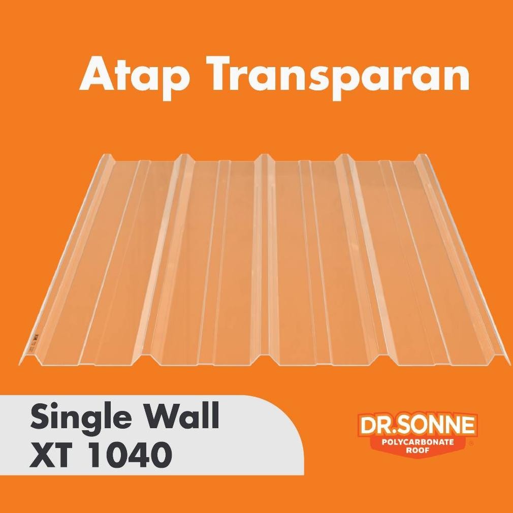 Atap Transparan / Dr. Sonne XT1040 / Spandek Transparan / Polycarbonat