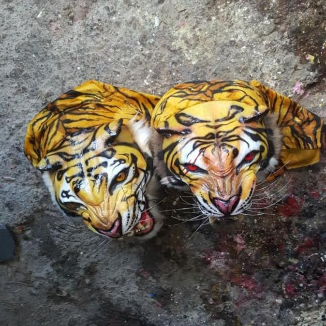 kepala macan singo barongan macanan Reog