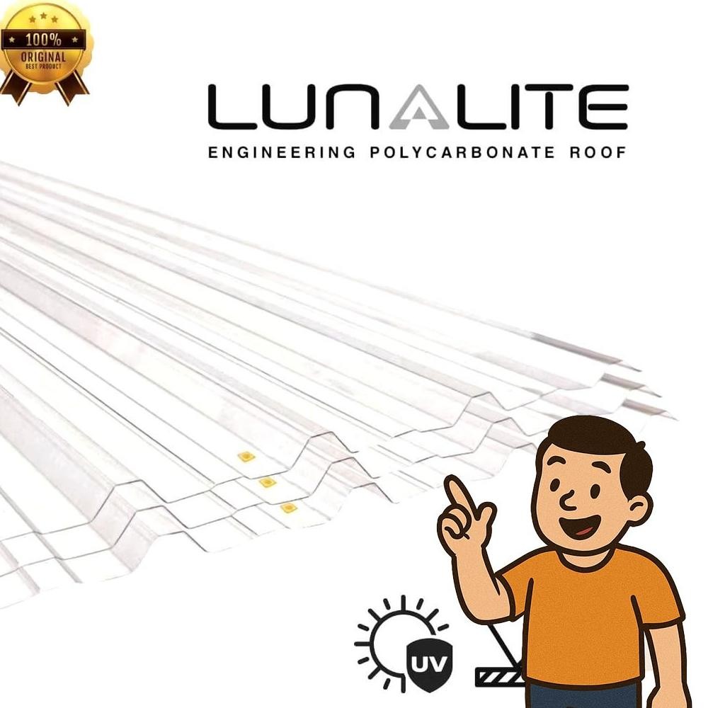 Atap Spandek Polycarbonate Transparan Bening