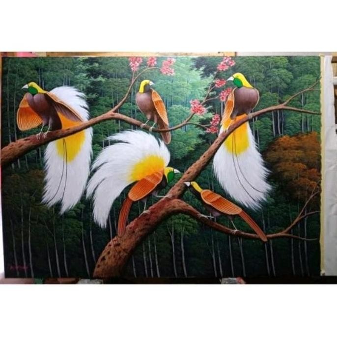 Lukisan Burung Cendrawasih