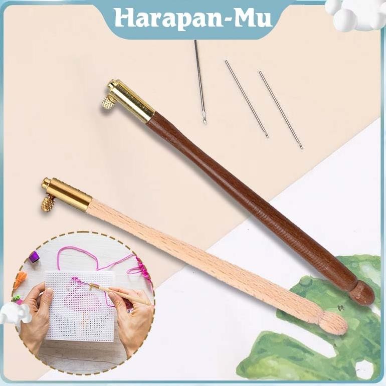 UGNDA 1Set Alat Payet Tambour Embroidery / Alat Embroidery Bordir Tangan / Tambour Payet India Jarum