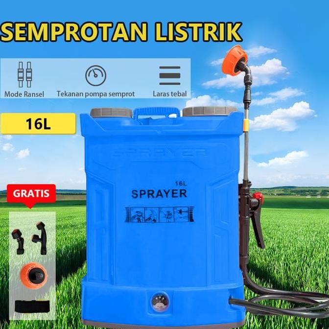 Mieia 16 LITER SPRAYER ELEKTRIK Hama Padi POMPA SPRAYER ELEKTRIK Alat Semprot Tanaman Pertanian