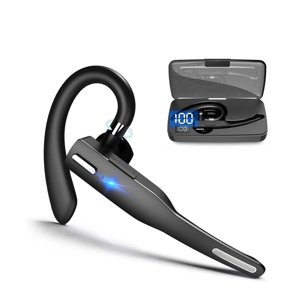 (Terbaru) YYK-525 Earphone with Mic Bluetooth-compatible Headset Rotatable Clear Calls (Terlaris)