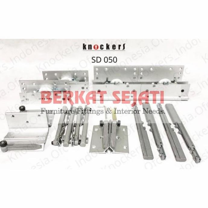 Promo RODA PINTU LEMARI SLIDING KNOCKERS SD 050 / 2 PINTU 2.5 MTR SLOWMOTION COD