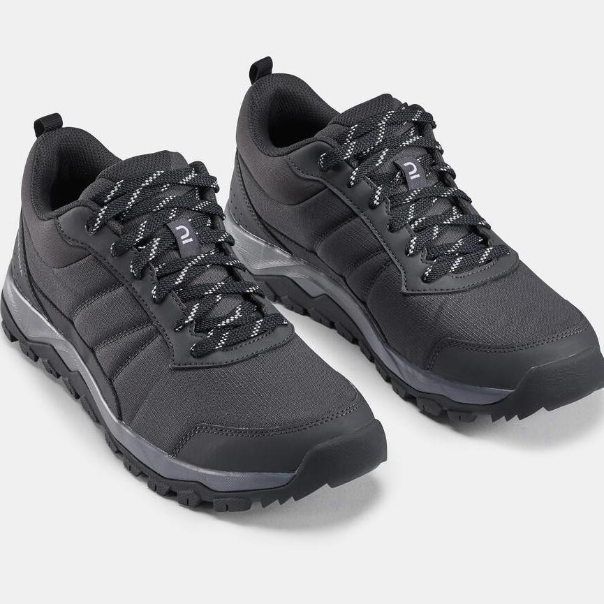 Decathlon Quechua Sepatu Hiking Pria Nh100 - Hitam Sepatu Hiking Pria Nh100 Low - 8757252