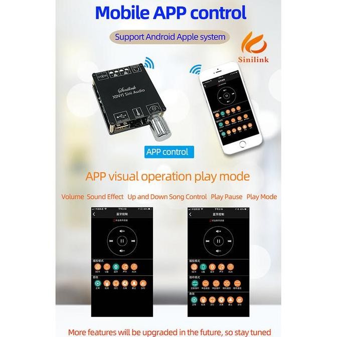 Modul Power Amplifier Mini Audio Amplifier Bluetooth 5.0 Class D 2X100W