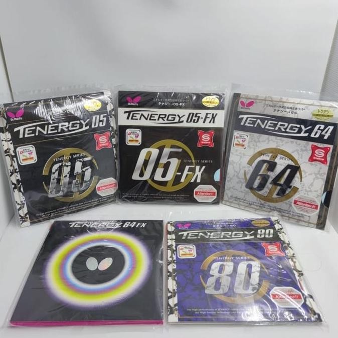 KARET BET PINGPONG TENERGY 05 - TENERGY 64 - TENERGY 80 - FX - KARET BAT TENIS MEJA TENERGY 05FX 64F
