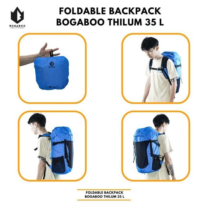 Bisa Cod Tas Ransel Lipat Kapasitas 35 Liter Ultralight - Tas Keril Ultralight - Tas Carrier  Lipat 