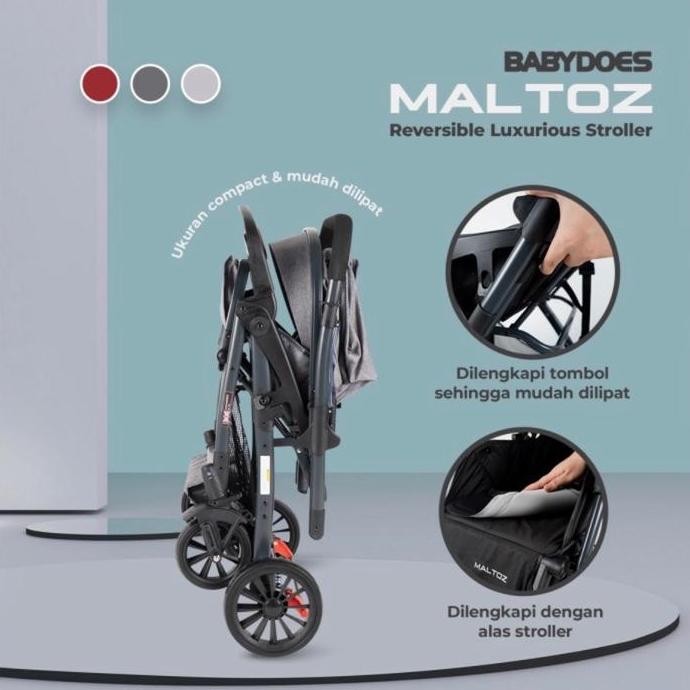 Stroller Babydoes Ch-Bl 821 Maltoz Reversible / Kereta Dorong Bayi Dua Arah