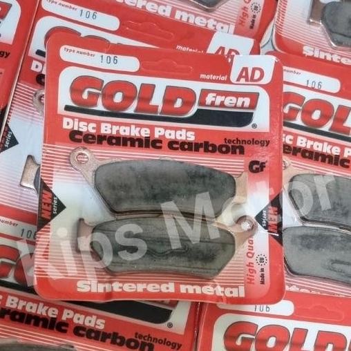 Kampas Rem Depan Bmw F G 650 800 1200 Hp Adventure Gold Fren Gf 106 Kaliper Brembo 2 Piston