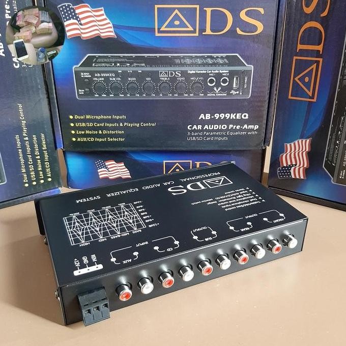 Parametrik Audio Mobil Equalizer Bluetooth Karoke Ads Ab-999Keq