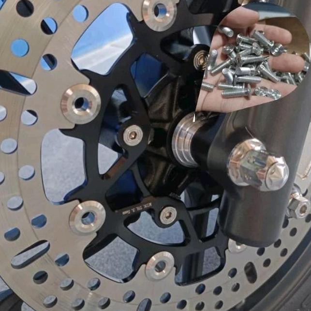 Baut Disc Slim Vario Lubang 5 Stainless (5Baut)