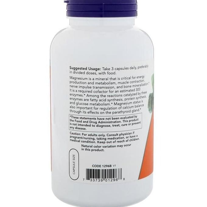 Now Foods Magnesium Citrate 240 Veg Caps / Now Food Magnesium Citrate Original