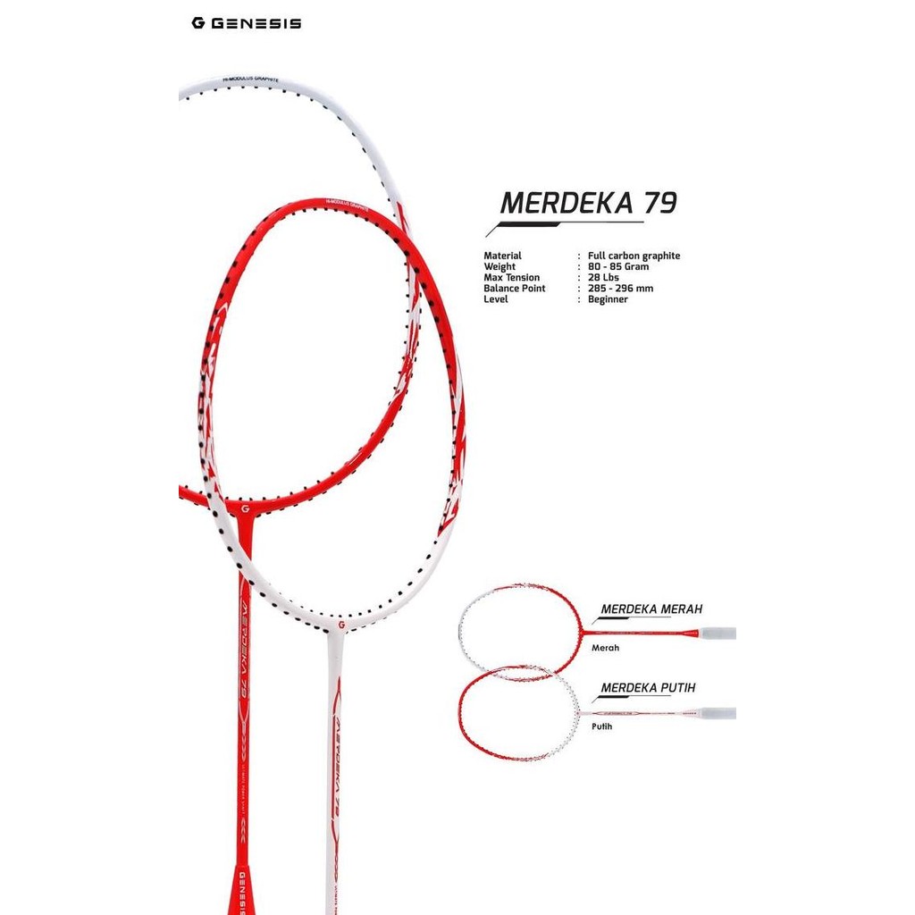 Raket Badminton HIQUA HI-QUA GENESIS EDISI KEMERDEKAAN /Raket badminton Hiqua Genesis merdeka