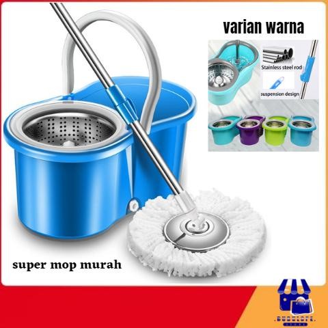 Alat Pel Lantai Super Praktis Spin Mop Super - Alat Pel Lantai Ultra Pel putar serbaguna spin mop