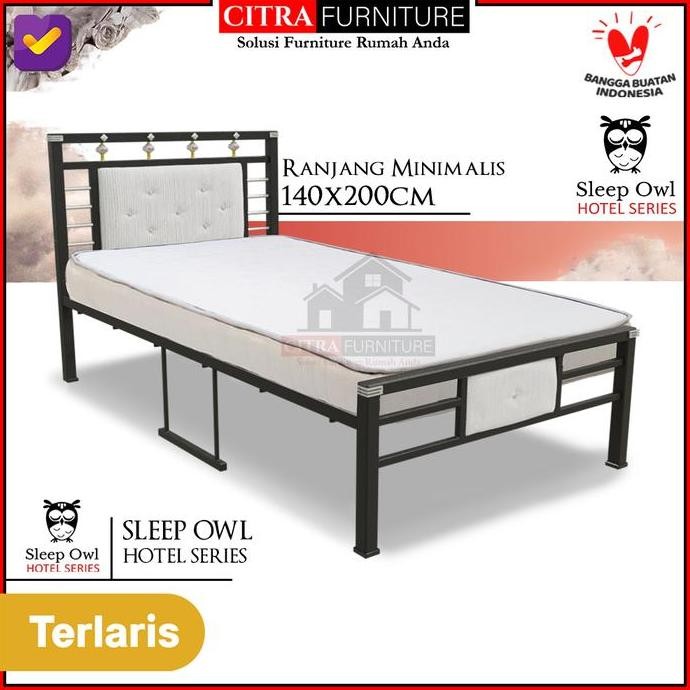 Ranjang besi minimalis 140x200