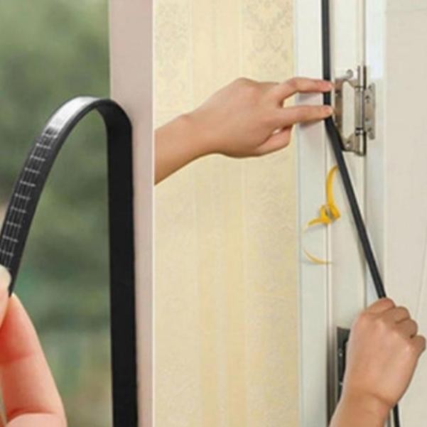 Peredam Pintu Karet / Mohair pintu Tipe D / Door Seal Jendela / pintu
