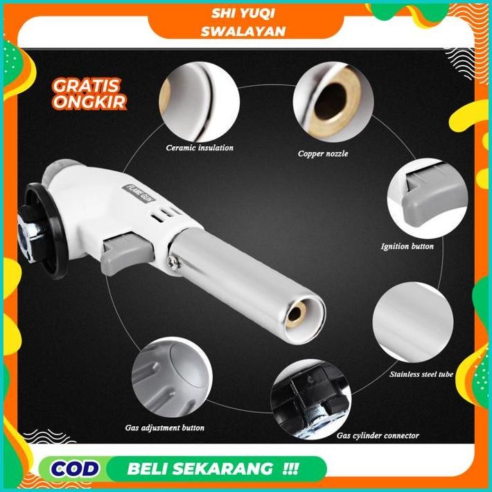 KEPALA PORTABLE GAS TORCH FLAME GUN LAS BUTANE BLOW TORCH API JET KUALITAS TERBAIK
