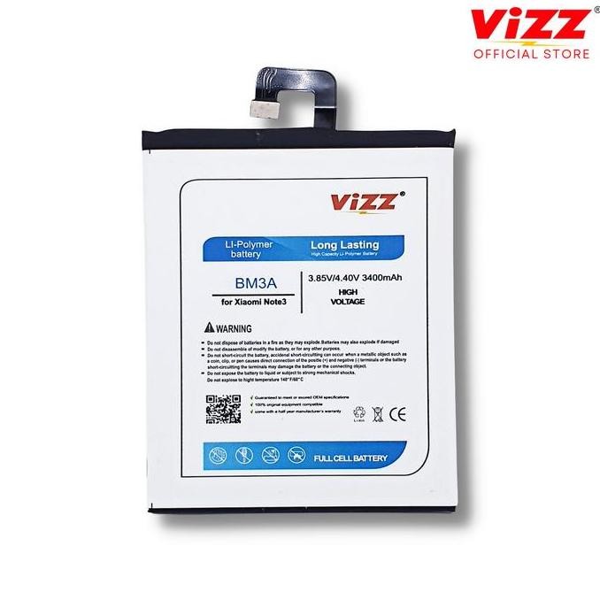 Baterai Xiaomi Mi Note 3 Bm3A Vizz Original