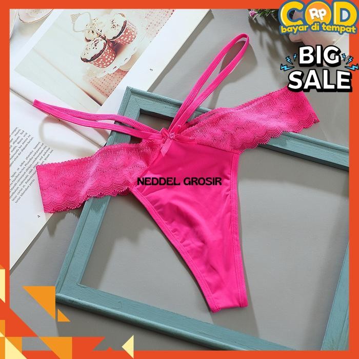 CELANA DALAM WANITA  LOW WAIST G STRING UKURAN JUMBO  BY NEDDEL GROSIR