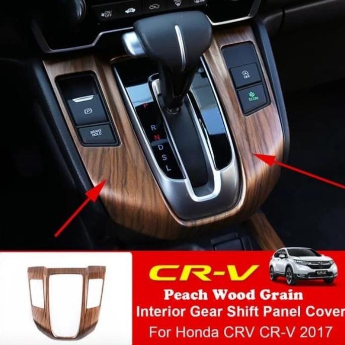 Panel matic Honda CRV turbo wood grain warna kayu ASLI