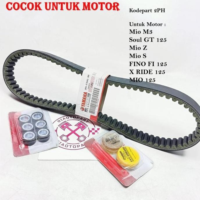 Promo PAKET VANBELT 2PH & RUMAH ROLLER & ROLLER YAMAHA MIO M3 , S, Z , SOUL GT 125 , FINO 125 , X RI