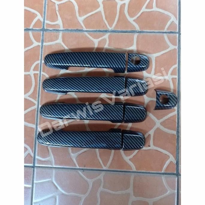 Cover Handle Pintu Innova Fortuner Lama 2004 2008 2010 2012 2014 2015 Hitam Chrome Carbon