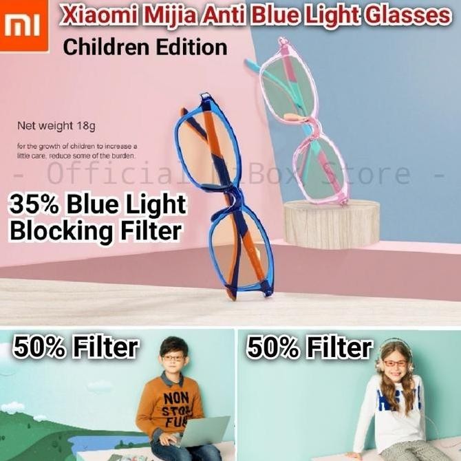 Promo Xiaomi Mijia Kacamata Anak Anti Blue Radiasi Kaca Mata Kids Glasses COD