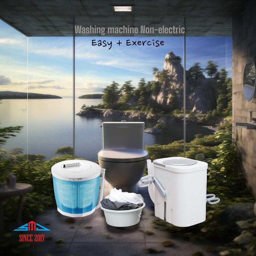 LEGOLANT- Mesin Cuci Mini & Pengering Manual / Portable Washing Machine & Drying Non-Electric / Tanp