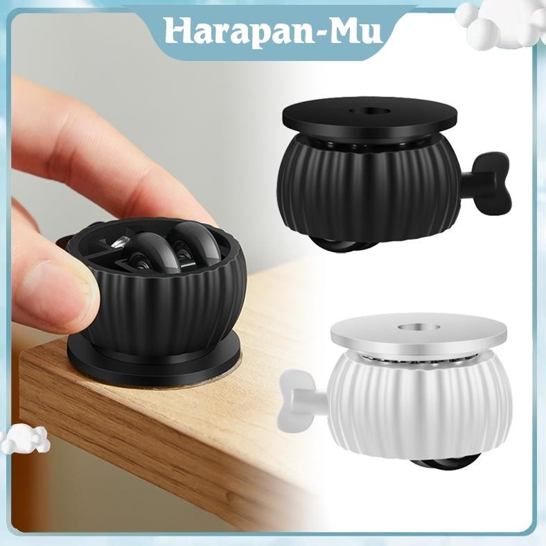 UGNDA 4pcs Roda Tempel Universal Roda 360 Derajat Putar Roda Kecil Tempel Tambahan Roda Meja Kecil