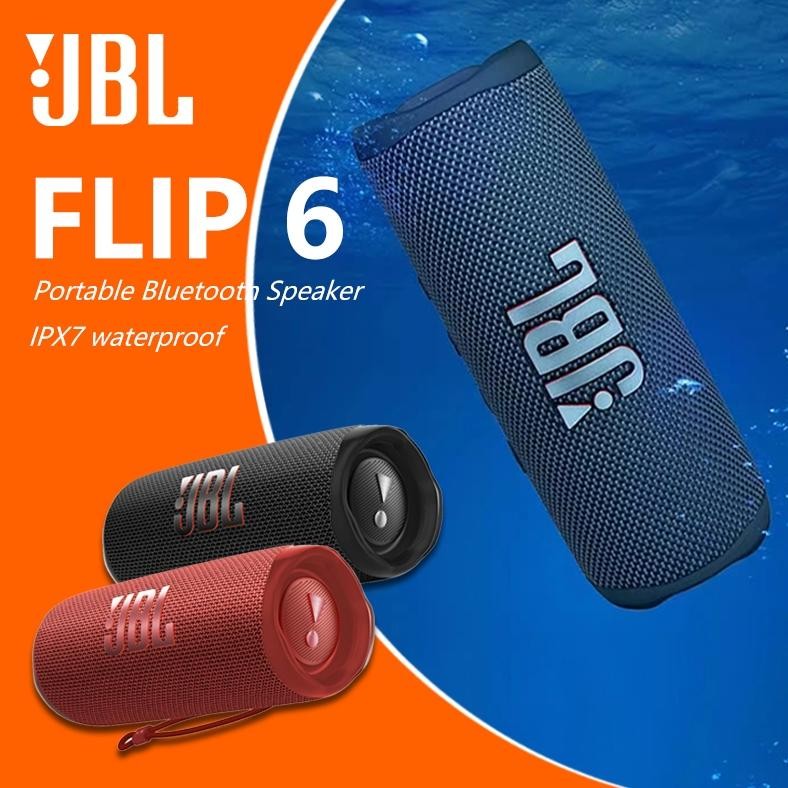 IDEALE- JBL Flip 6 Waterproof Portable Bluetooth Speaker Garansi 1 Tahun Powerful Sound and Deep Bas