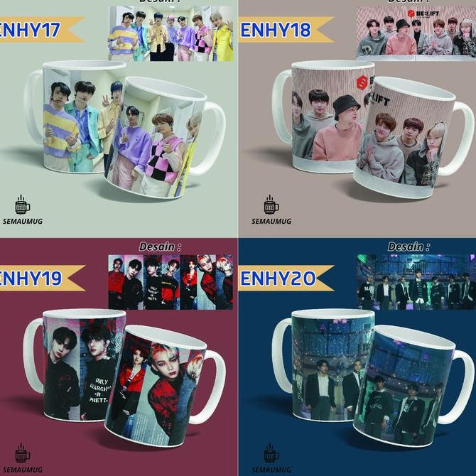 Mug Enhypen Engene Kado Kpop Gelas Cangkir Print Custom Semaumug