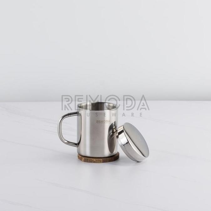 Remoda Mug Cangkir Gelas Minum Air Panas&Dingin 200-400Ml Stainless Steel Sus304