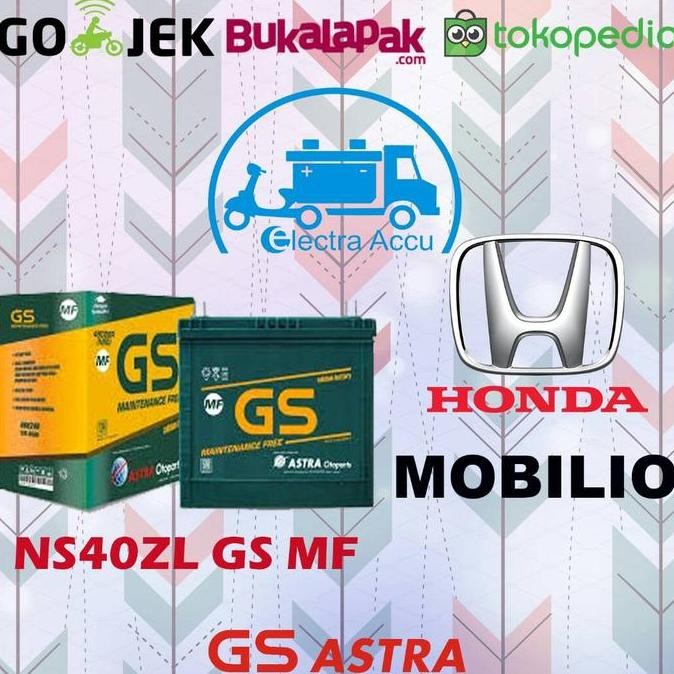 Promo Aki Mobil Honda Mobilio GS astra NS40ZL Aki Kering COD