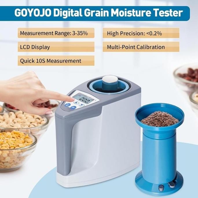 GRAIN MOISTURE METER LDS-1G ALAT UKUR KADAR TESTER AIR KOPI JAGUNG ALAT TEST KADAR AIR BIJI-BIJIAN T