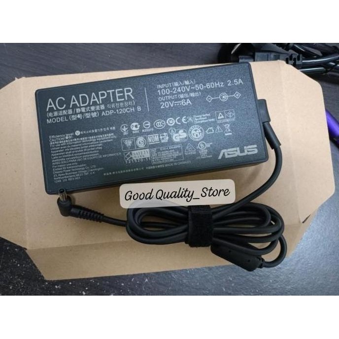 Original Adaptor Charger Asus A17-120P2A Adp-120Cd B Adp-120Vh B Pa-1121-28 20V 6A 120W Dc 4.5*3.0Mm
