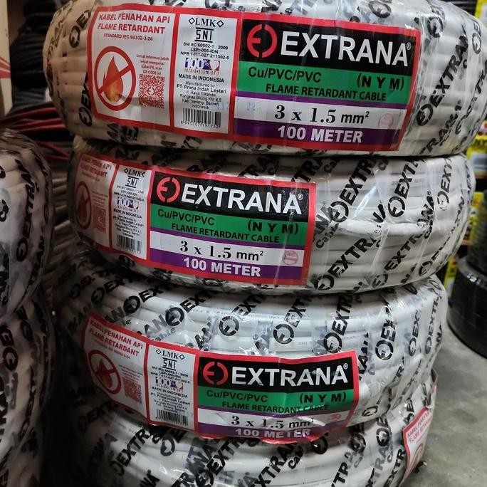 TERBARU - Kabel Listrik NYM 3x1,5 @100M Extrana