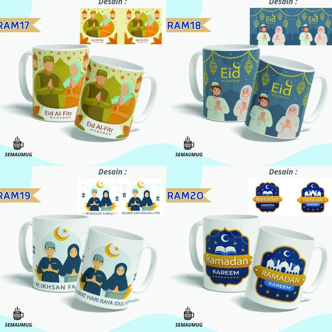 Mug Idul Fitri Hampers Ramadhan Hari Raya Gelas Cangkir Mug Custom
