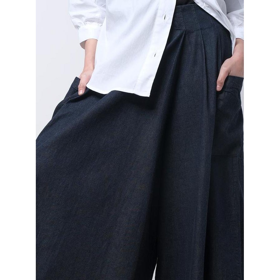 Logo Jeans Kulot Ayara Dark Blue Denim 43058L3Dl