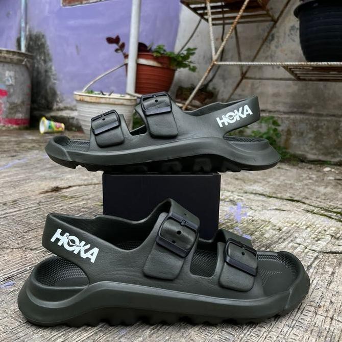 DF345>> SANDAL GUNUNG PRIA HOKA ORIGINAL SANDAL OUTDOOR TREKING HIKING