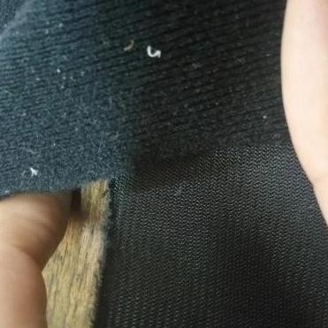 DB59>> KAIN KASA PENUTUP BOX SPEAKER TEBAL / DENIS HALUS HITAM (TIDAK MELAR)