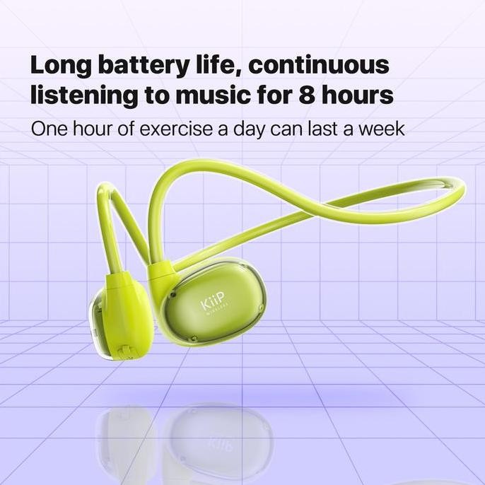 DF233>> Headset Bluetooth Olahraga KIIP DTH3 Headset Sport Bluetooth Headset Wireless V5.3