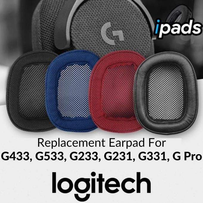 DR142>> Earpad Ear pad Cushion Logitech G433 G533 G233 G231 G331 G Pro Earcup