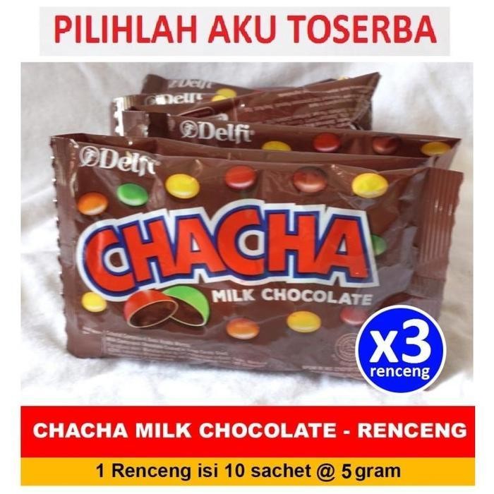 CHACHA Milk Chocolate kemasan Renceng - (HARGA 3 RENCENG)
