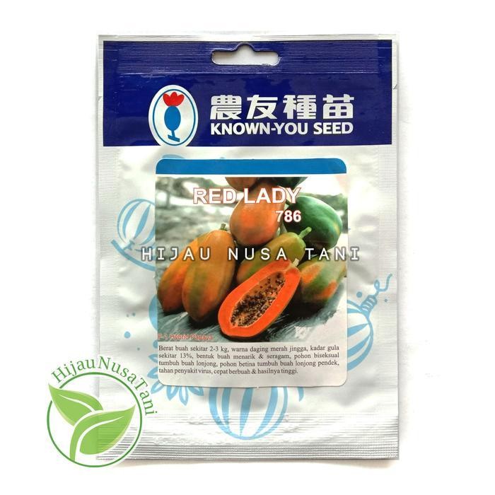 Benih Pepaya RED LADY 786 Known You Seed - 50 seeds Kemasan Pabrik F1