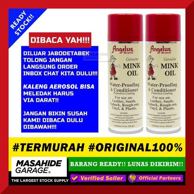 Termurah Angelus Mink Oil Spray Leather Conditioner Perawatan Sepatu