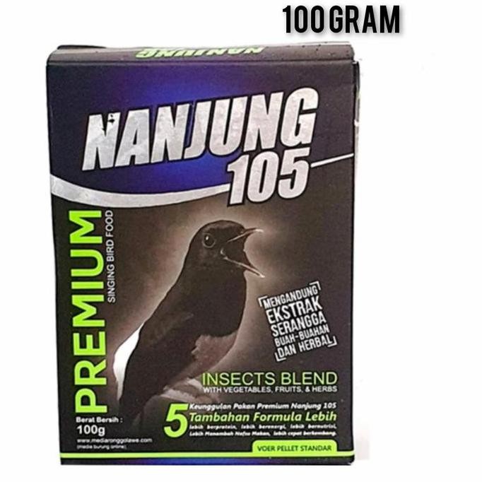 voer nanjung 105 premium 100 gr pur pakan burung murai kacer dll ebod murah