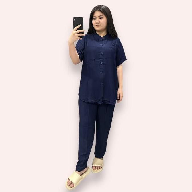 Averu - Piyama Rayon Twill Cp - Polos Ks06